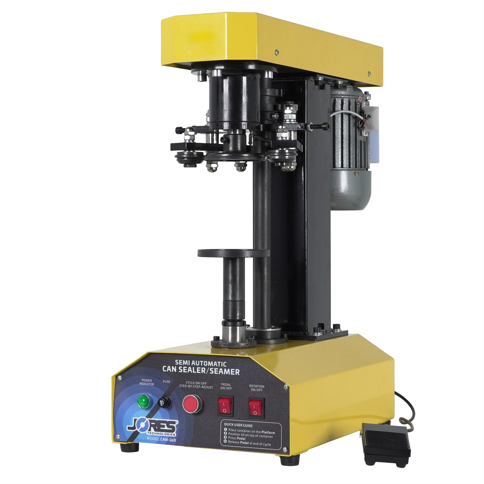Semi Automatic Can Lid Seamer Machine - TECHNOPACK CORP. – Technopack ...