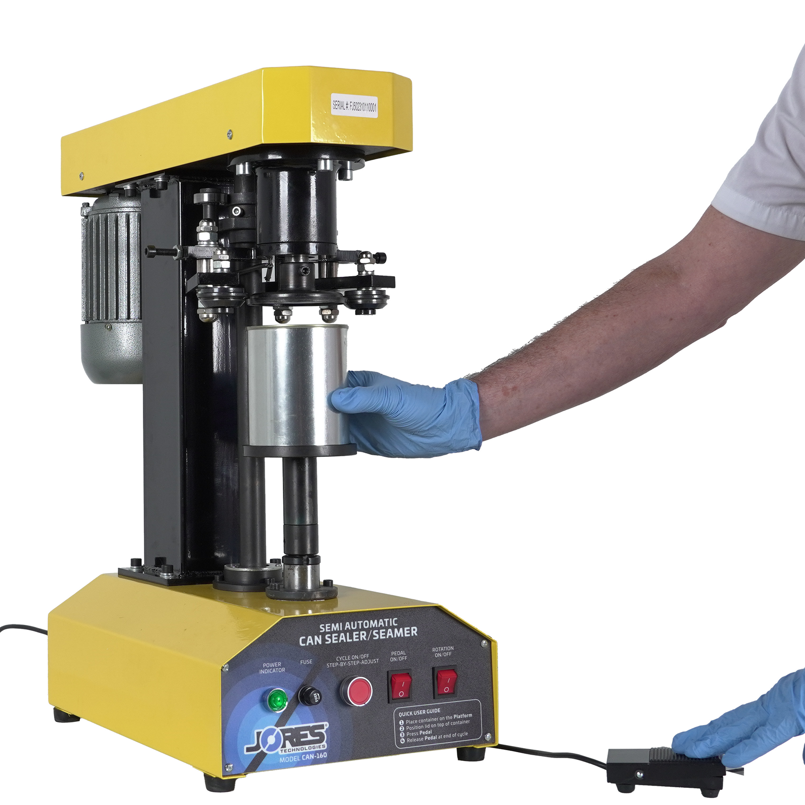 Semi Automatic Can Lid Seamer Machine - TECHNOPACK CORP. – Technopack ...