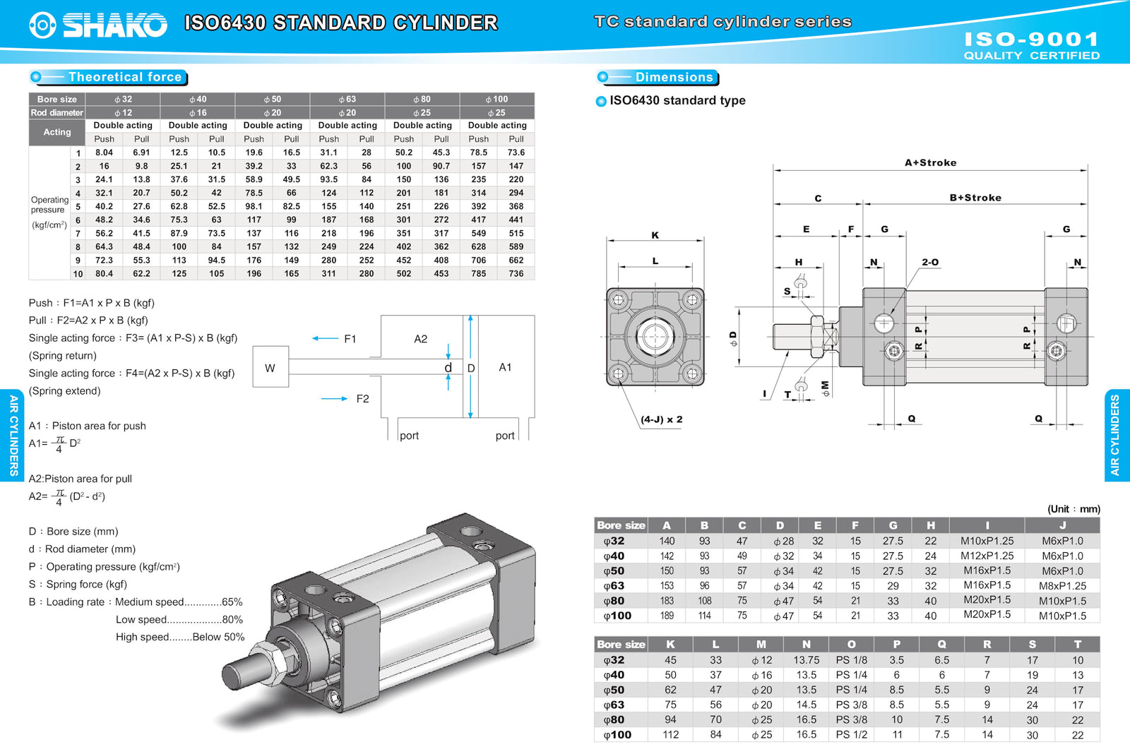 SHAKO Pneumatic Cylinder spare part for Pneumatic L Bar Shrink Sealer JORES TECHNOLOGIES®  Machines