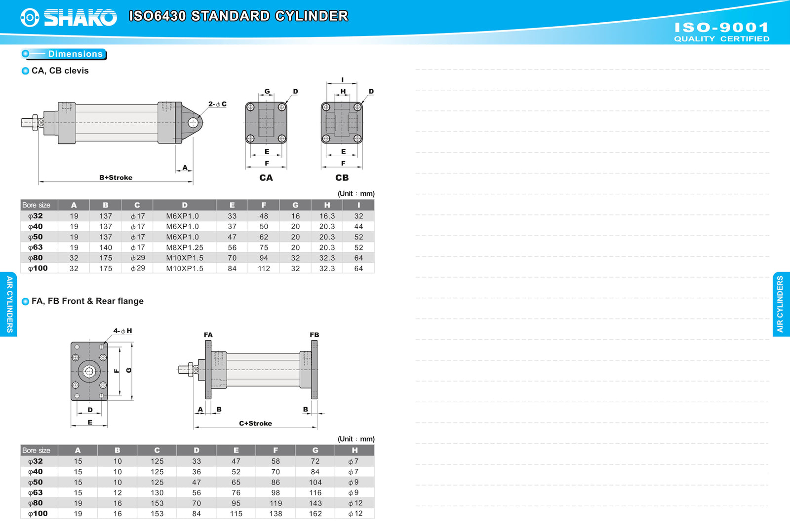 SHAKO Pneumatic Cylinder spare part for Pneumatic L Bar Shrink Sealer JORES TECHNOLOGIES®  Machines