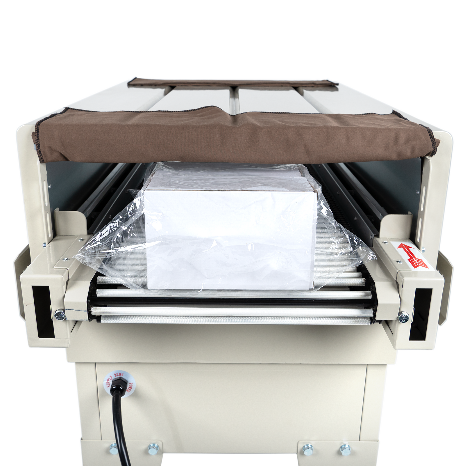 Appearance of a product before entering a shrink wrapping heat tunnel of 9 x 15 inches