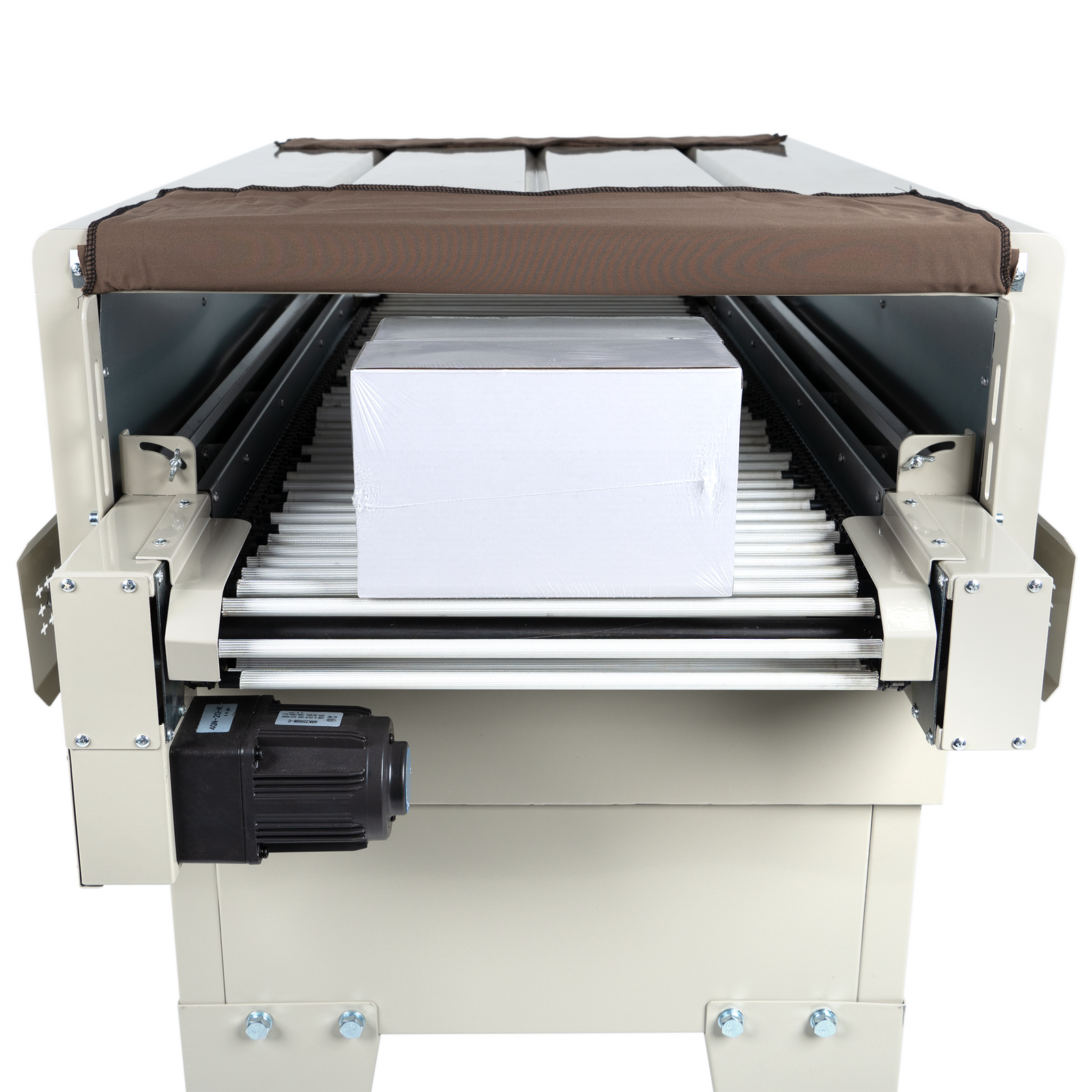 Appearance of a product exiting a JORES  shrink wrapping heat tunnel of 9 x 15 inches