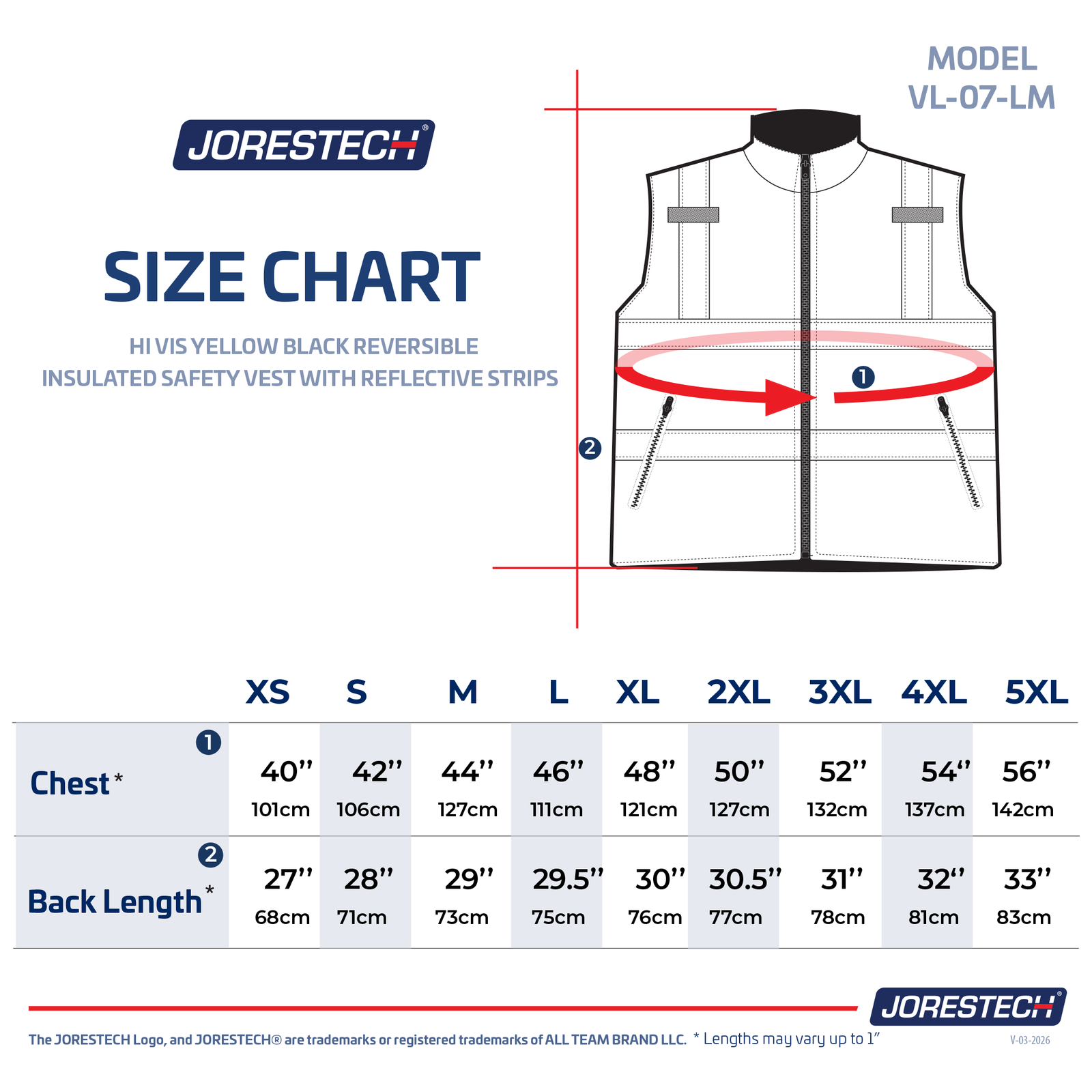 Hi-Vis Yellow/Black Reversible Insulated Safety Vest with Reflective Strips
