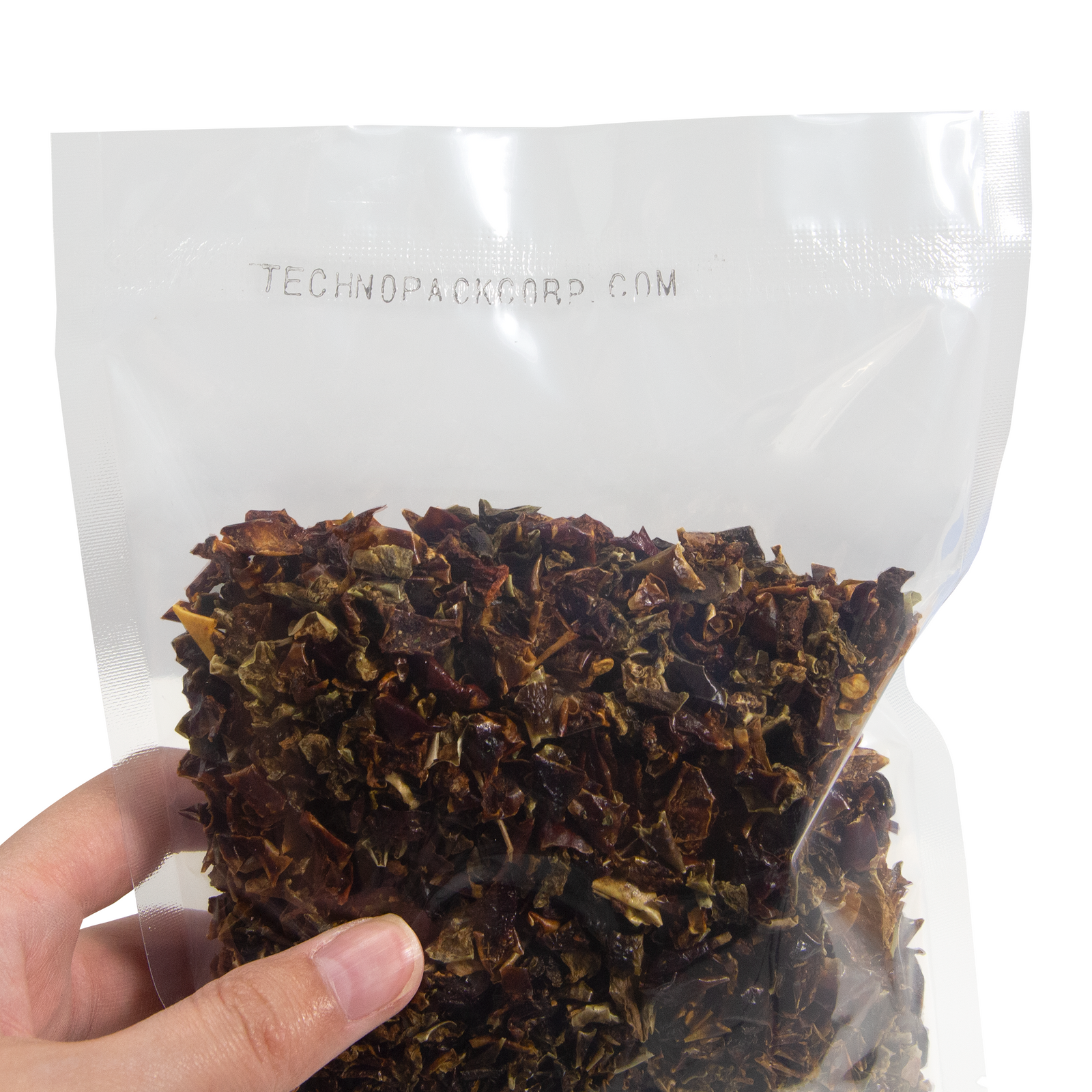 Heat Sealable bag Closed and printed with a stainless steel continuous band sealer