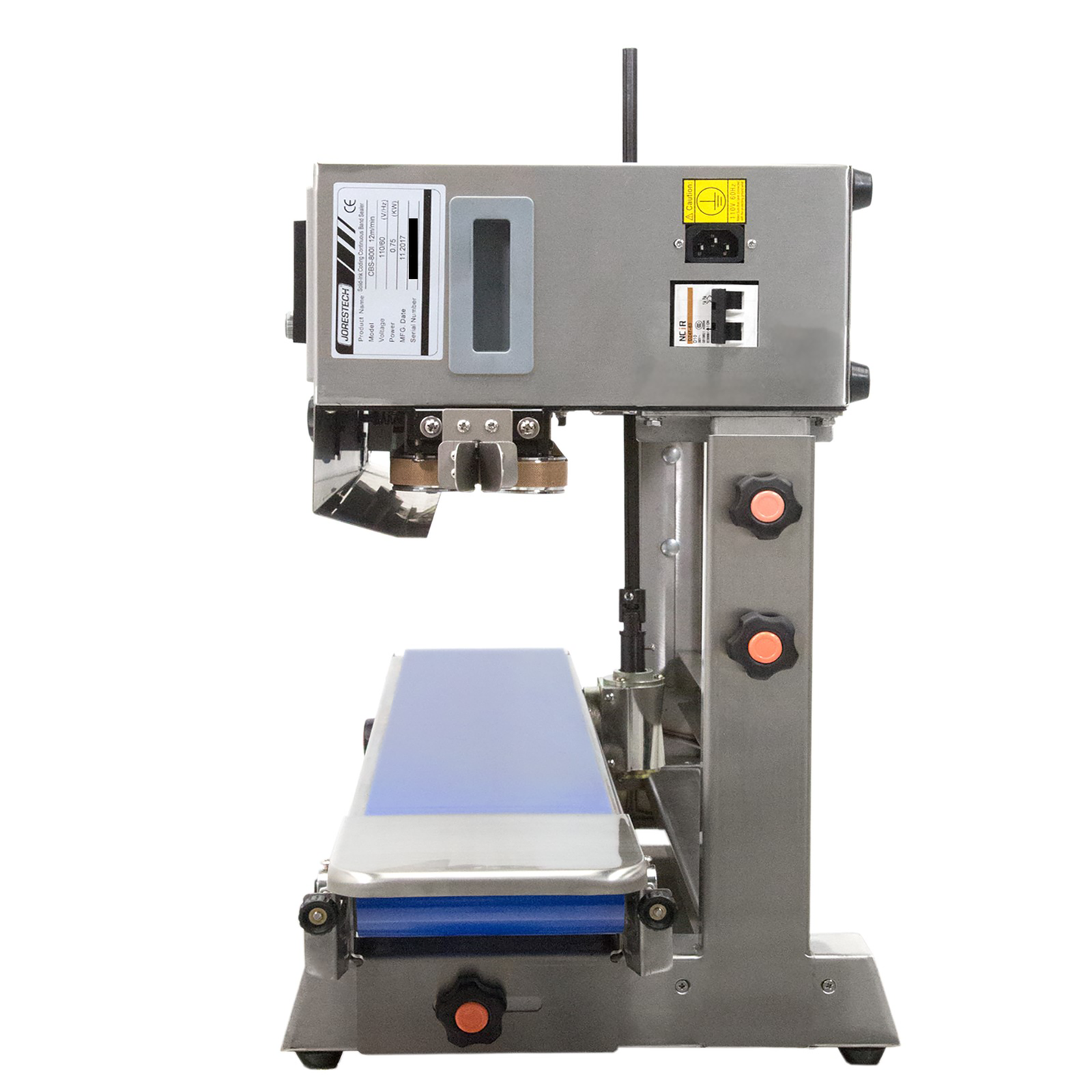SS JORES TECHNOLOGIES® continuous band sealer with coder