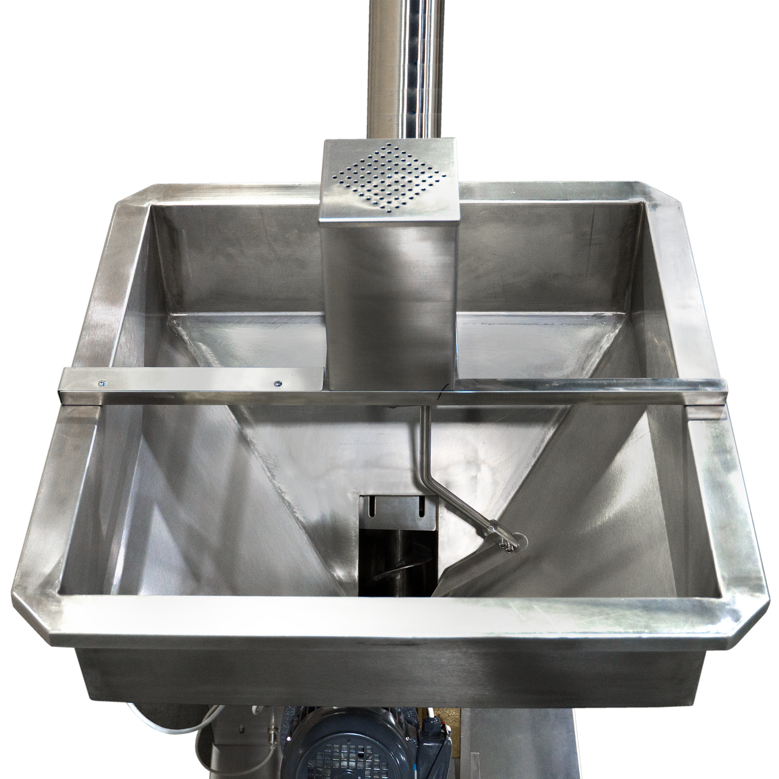 Stainless steel automatic auger screw elevator for powders with agitator by JORES TECHNOLOGIES®