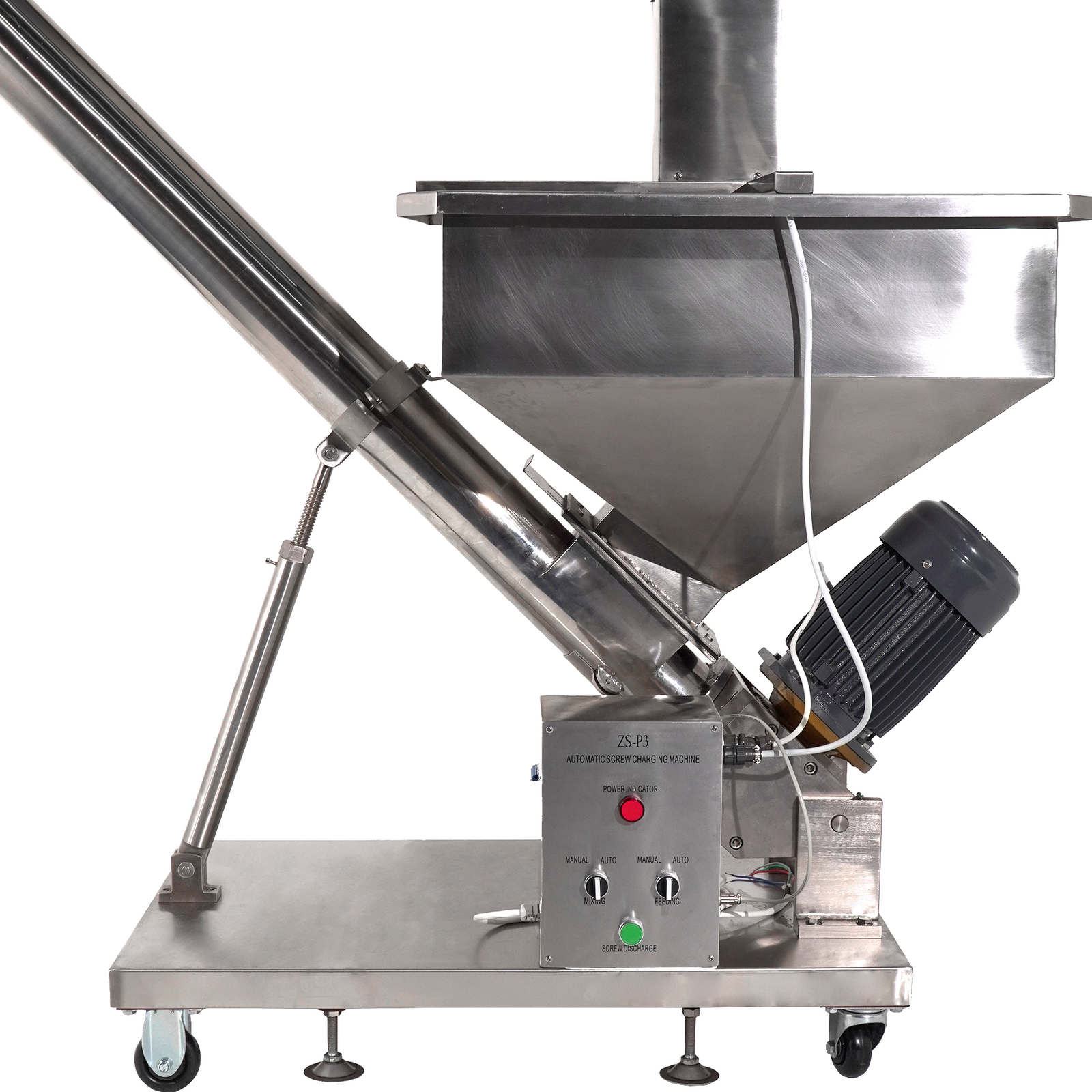 Automatic auger screw elevator for powders with agitator by JORES TECHNOLOGIES®