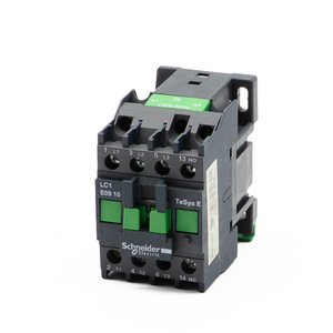 Schneider Electric LC1E0910 Contactor – 3-Pole, 9A, 110V Coil, TeSys E Series 