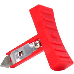 Red T bar Holder with metal cutting blade used for manual impulse sealers with cutter