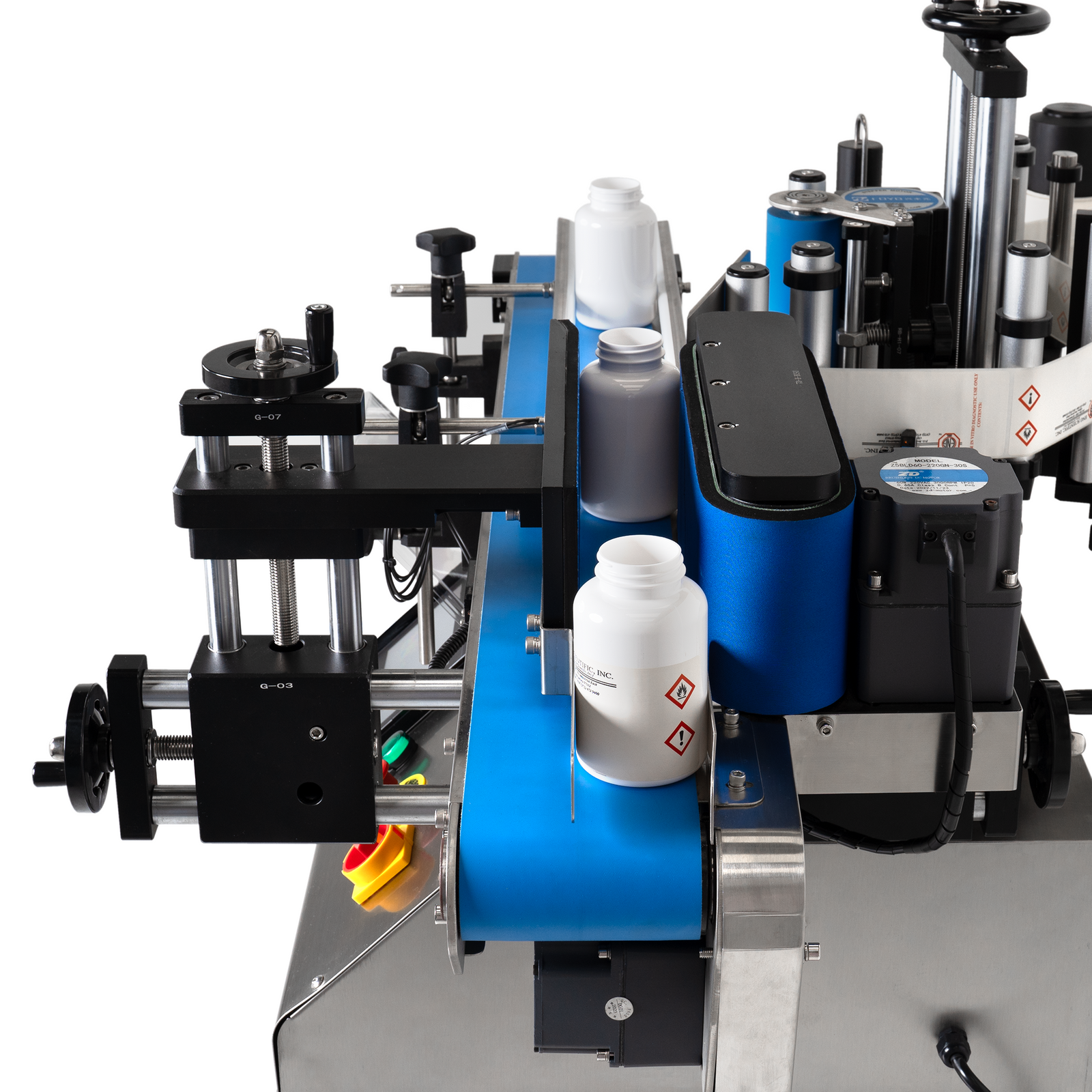Table Top Automatic Labeling System with Coder for Round Containers ...