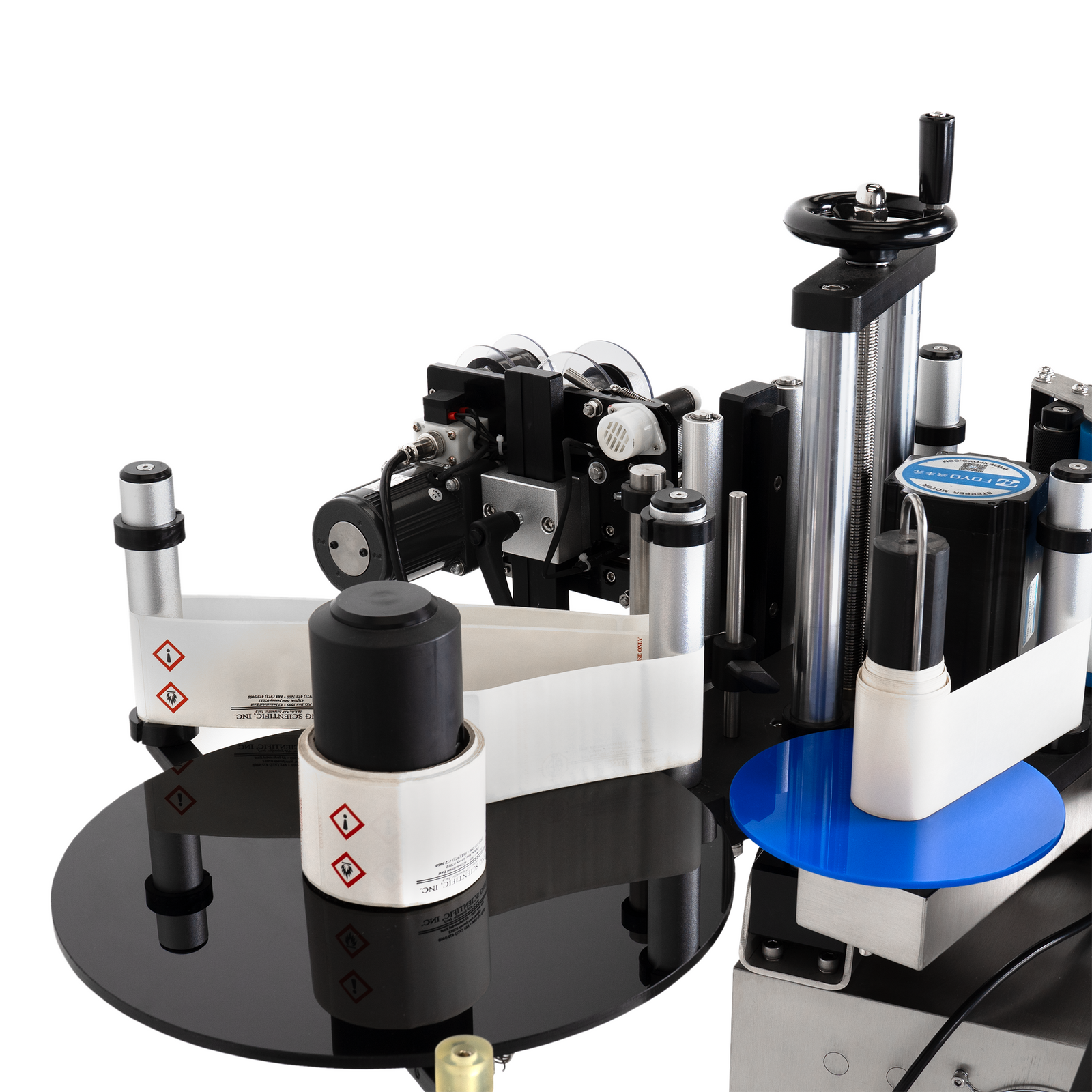 Automatic Label applicator system with integrated coder and digital control panel