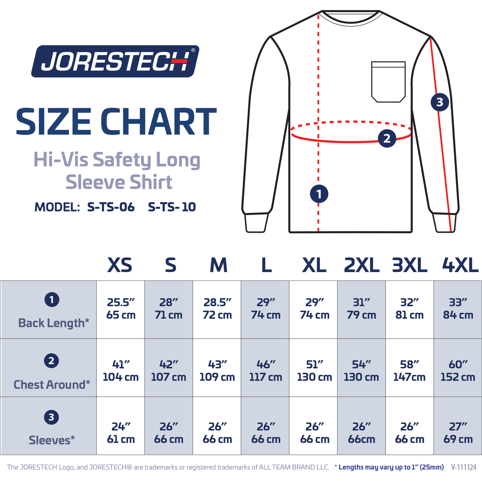 Hi-Vis Safety Long Sleeve Shirt