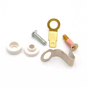Several pieces used as terminal assembly on manual impulse sealers