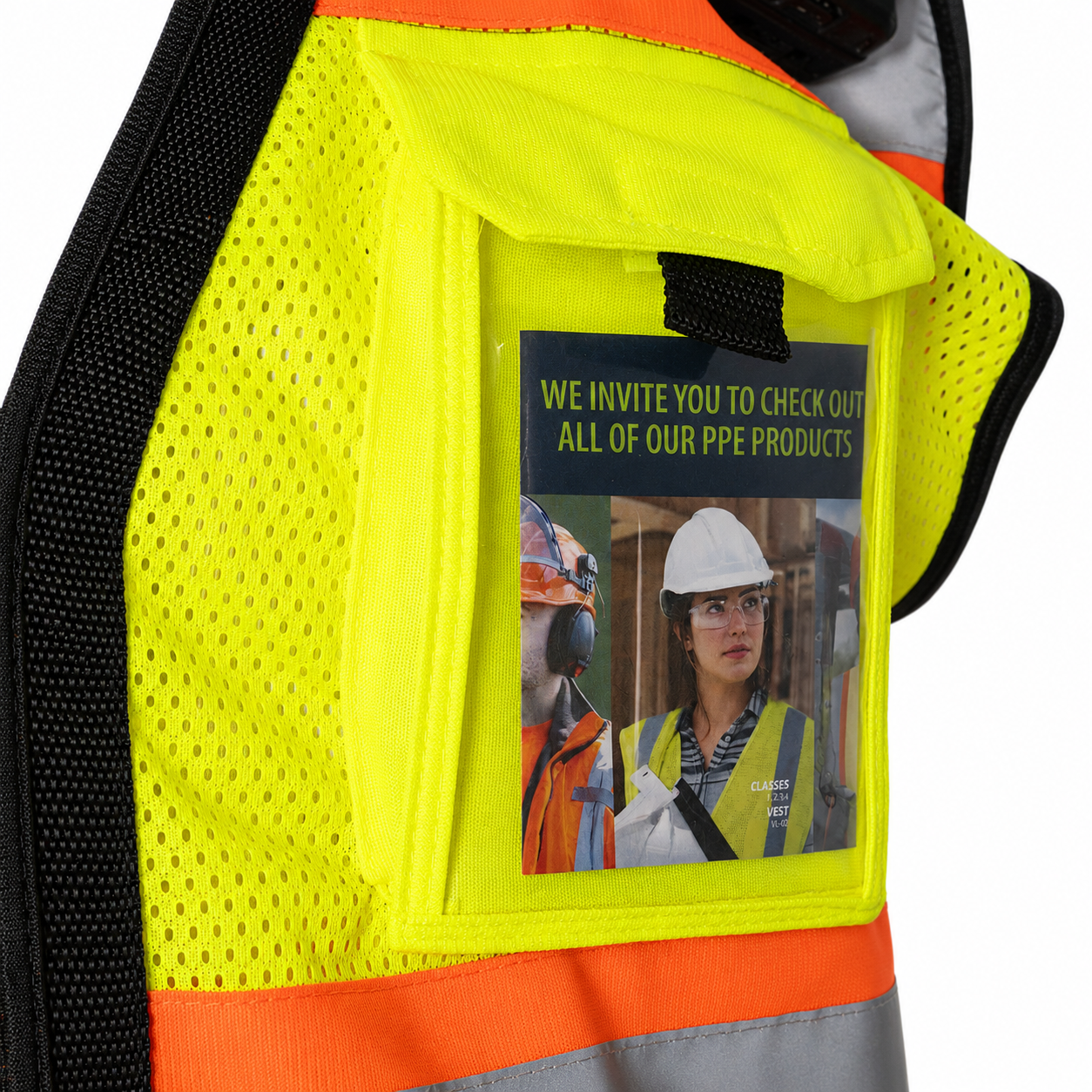 High Visibility Safety Vest Multi-Pocket Reflective Work Vest S-VL-13