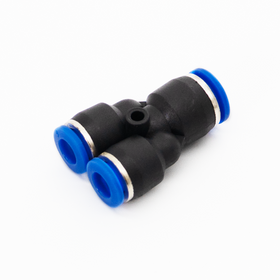 Y-Splitter Reducing 8mm OD x 6mm OD x 6mm OD Tube Push to Connect Air Fitting