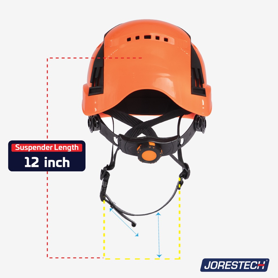 Type 2 Class C Safety Vented Helmet with Eye Visor Shield