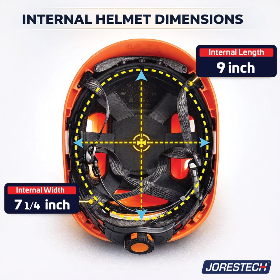 Type 2 Class C Safety Vented Helmet with Eye Visor Shield