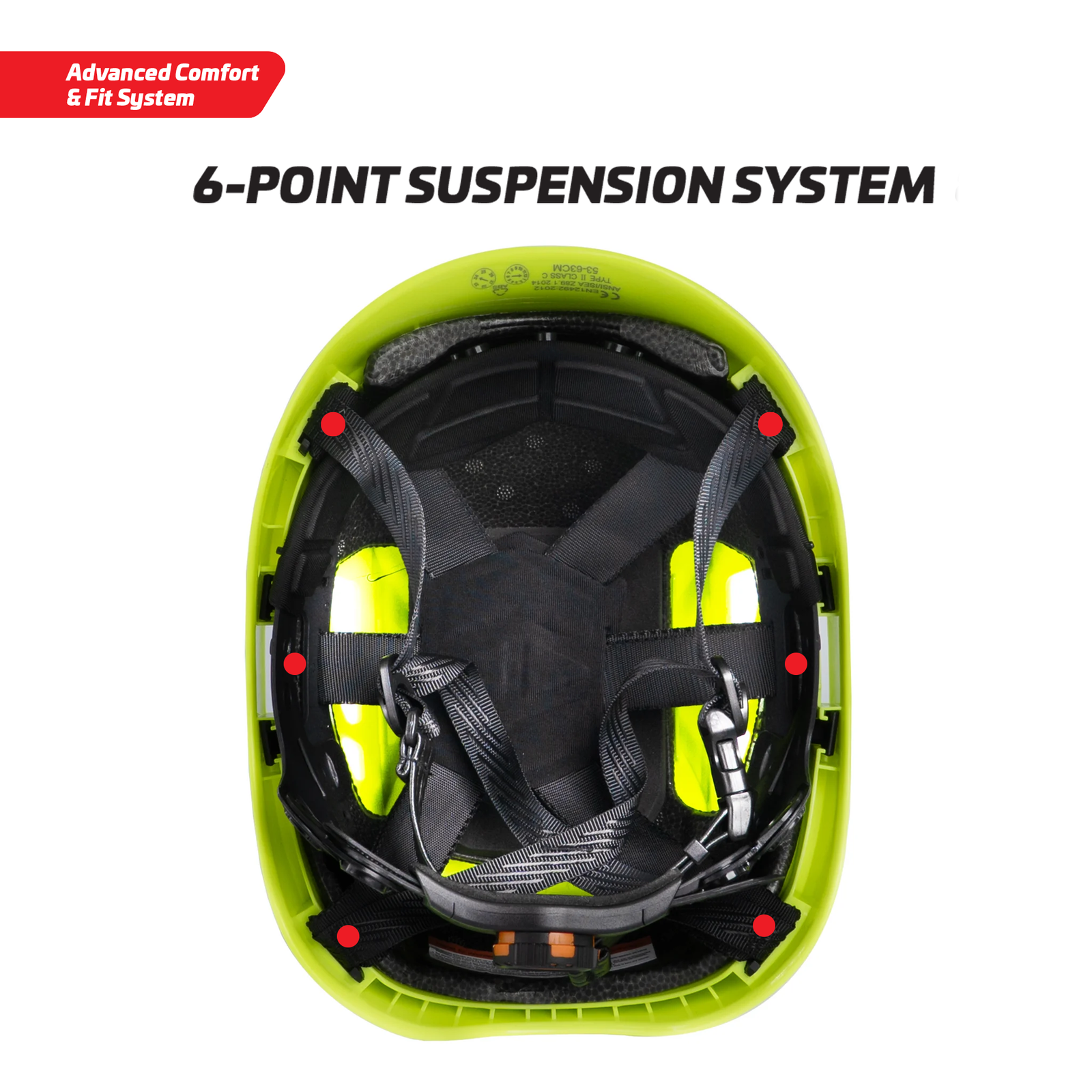 Type 2 Class C Safety Vented Helmet with Eye Visor Shield