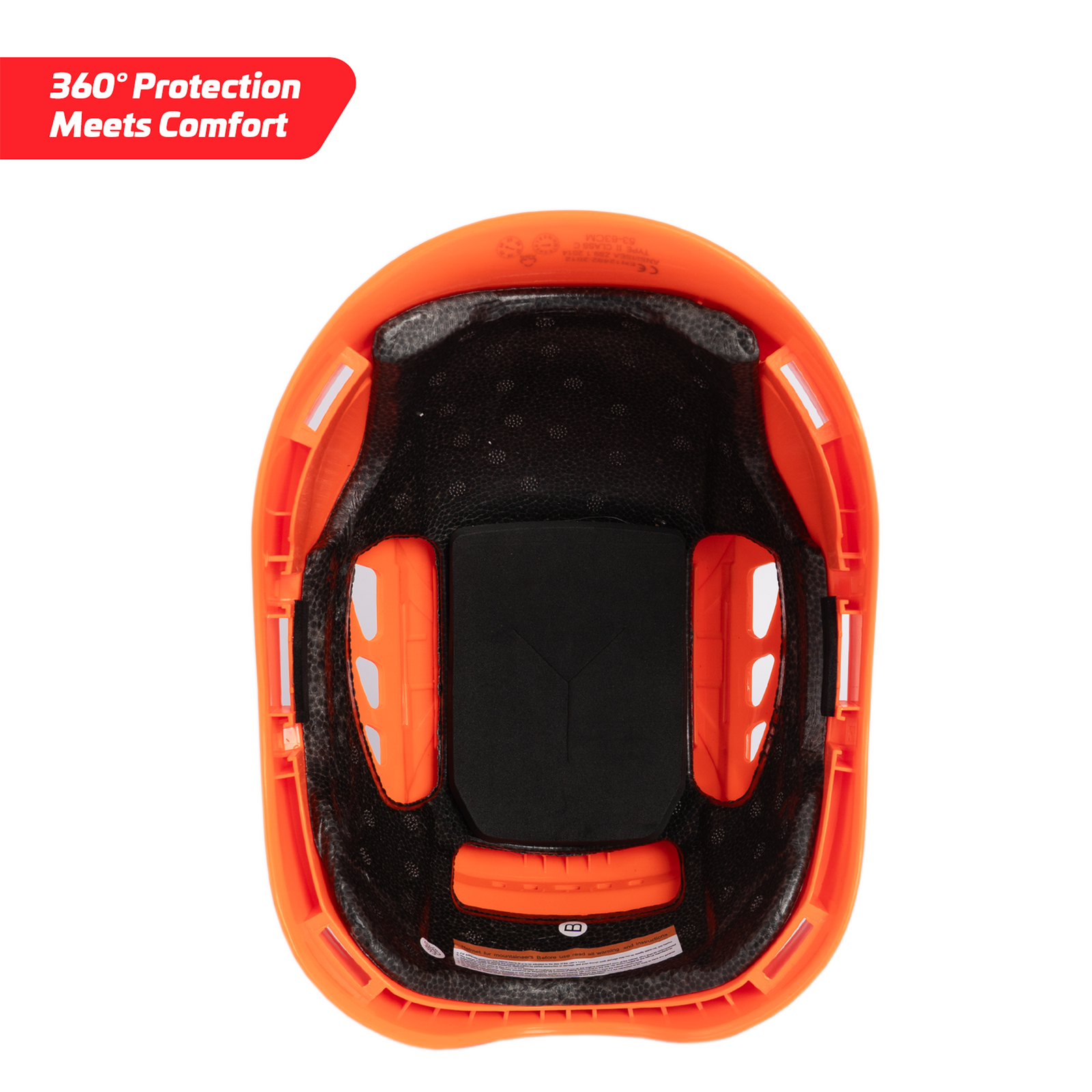 Type 2 Class C Safety Vented Helmet with Eye Visor Shield