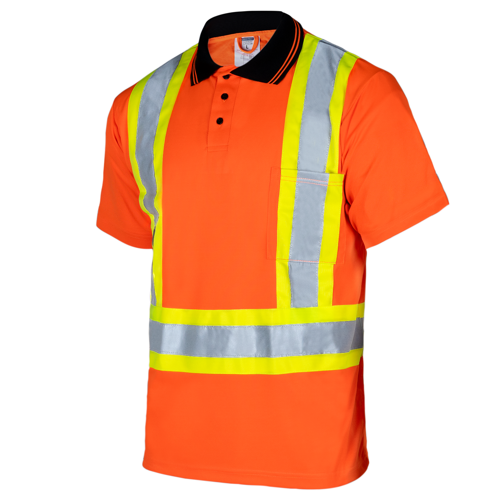 Hi-Vis Reflective Two-Tone Safety Polo Shirt