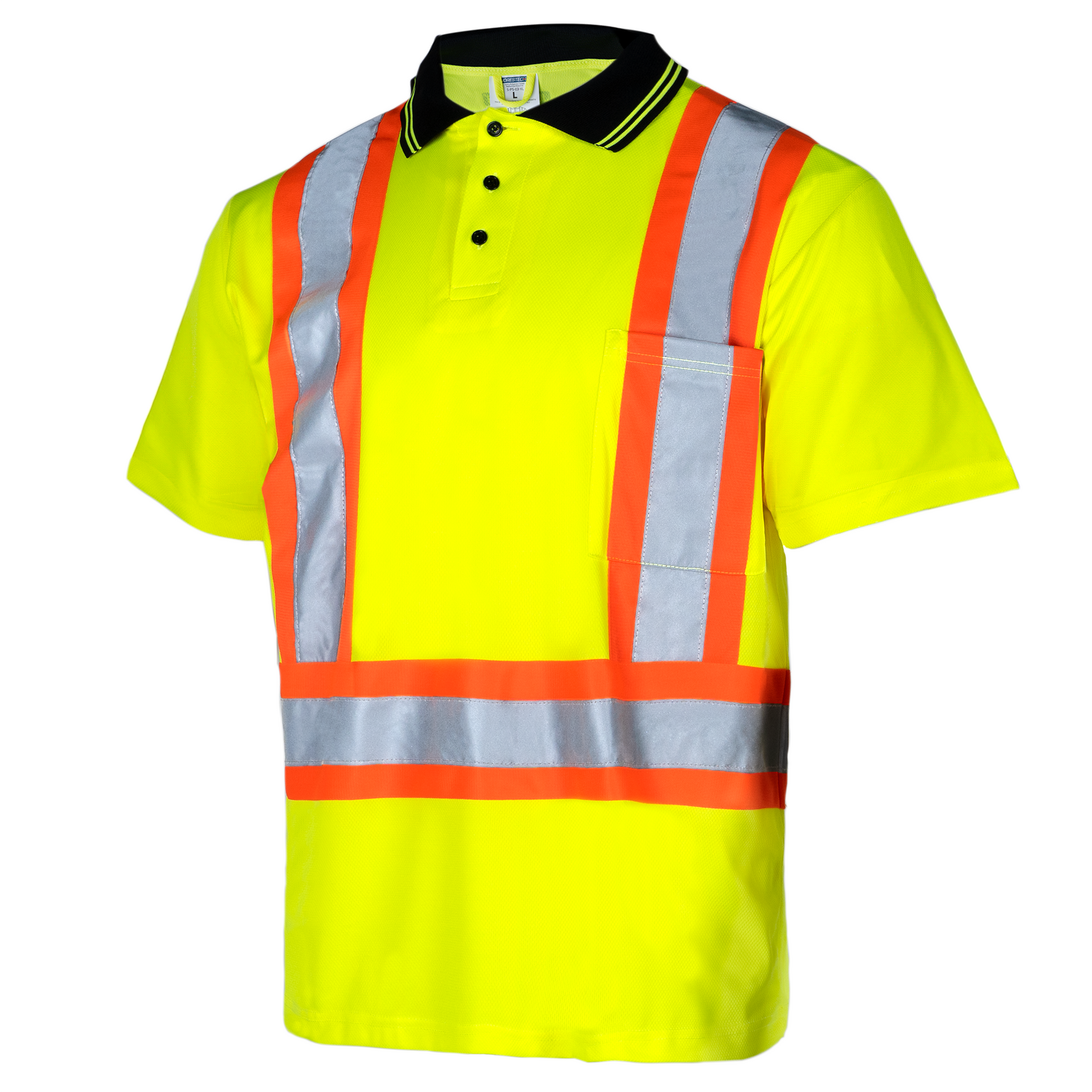 Hi-Vis Reflective Two-Tone Safety Polo Shirt