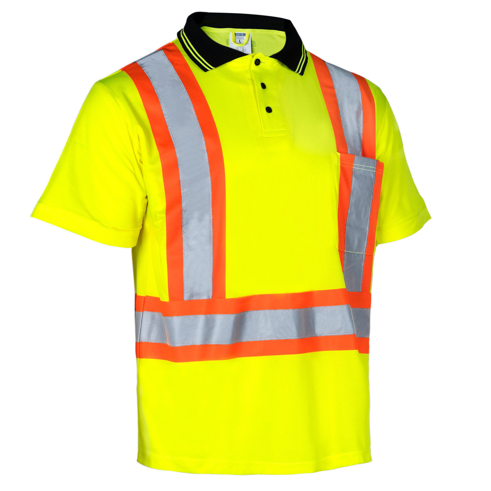 Hi-Vis Reflective Two-Tone Safety Polo Shirt