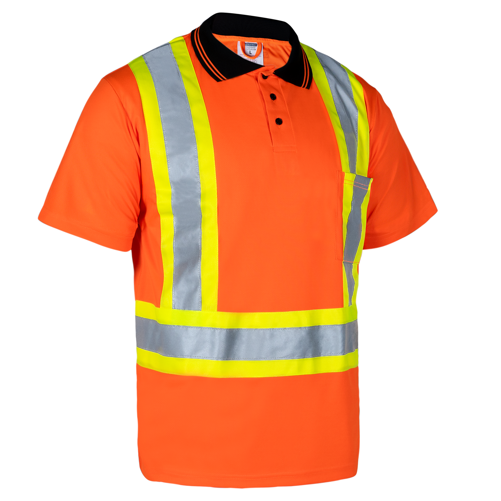 Hi-Vis Reflective Two-Tone Safety Polo Shirt