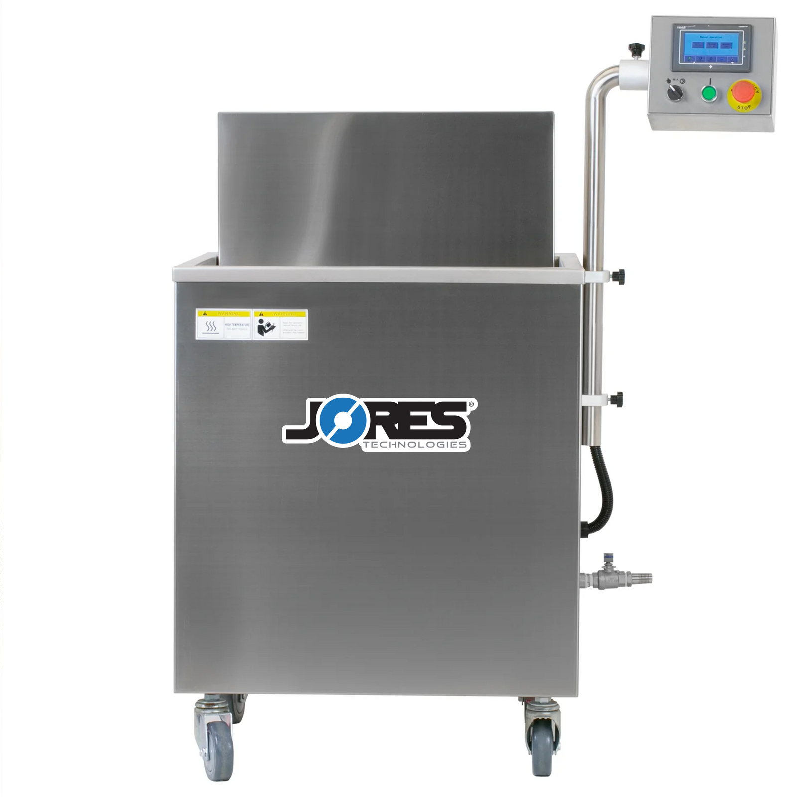 stainless steel JORES TECHNOLOGIES® semi-automatic dip style hot water vacuum tank