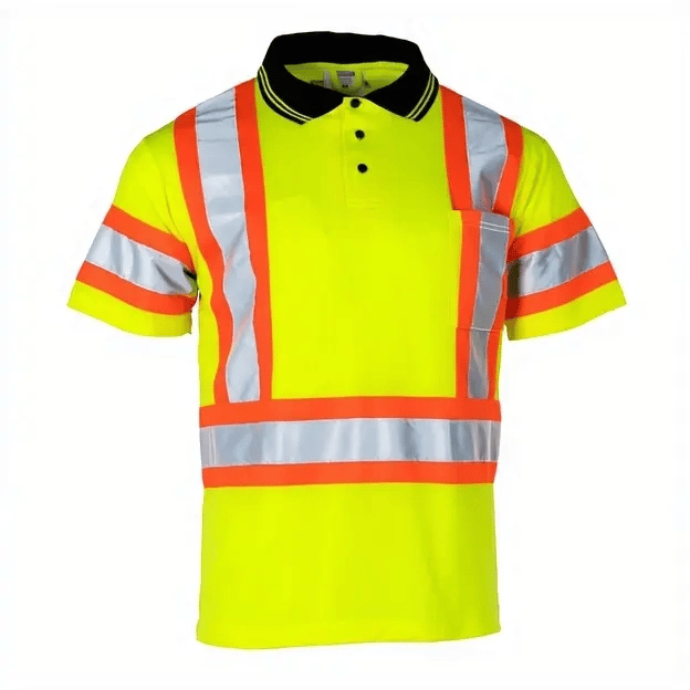 Hi-Vis Reflective Two-Tone Safety Polo Shirt