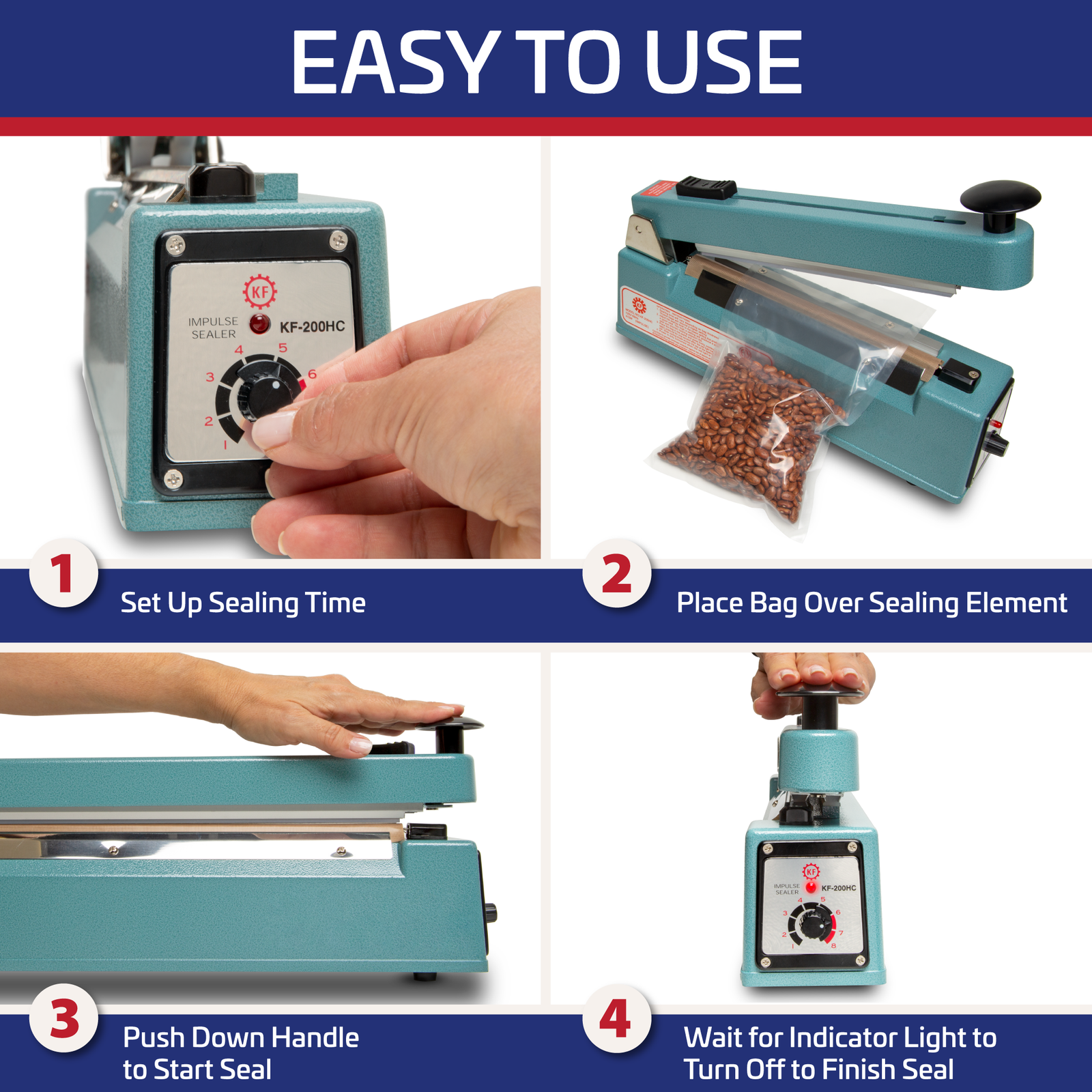 Polypropylene Bag Heat Sealer and Cutter – Technopack Corporation