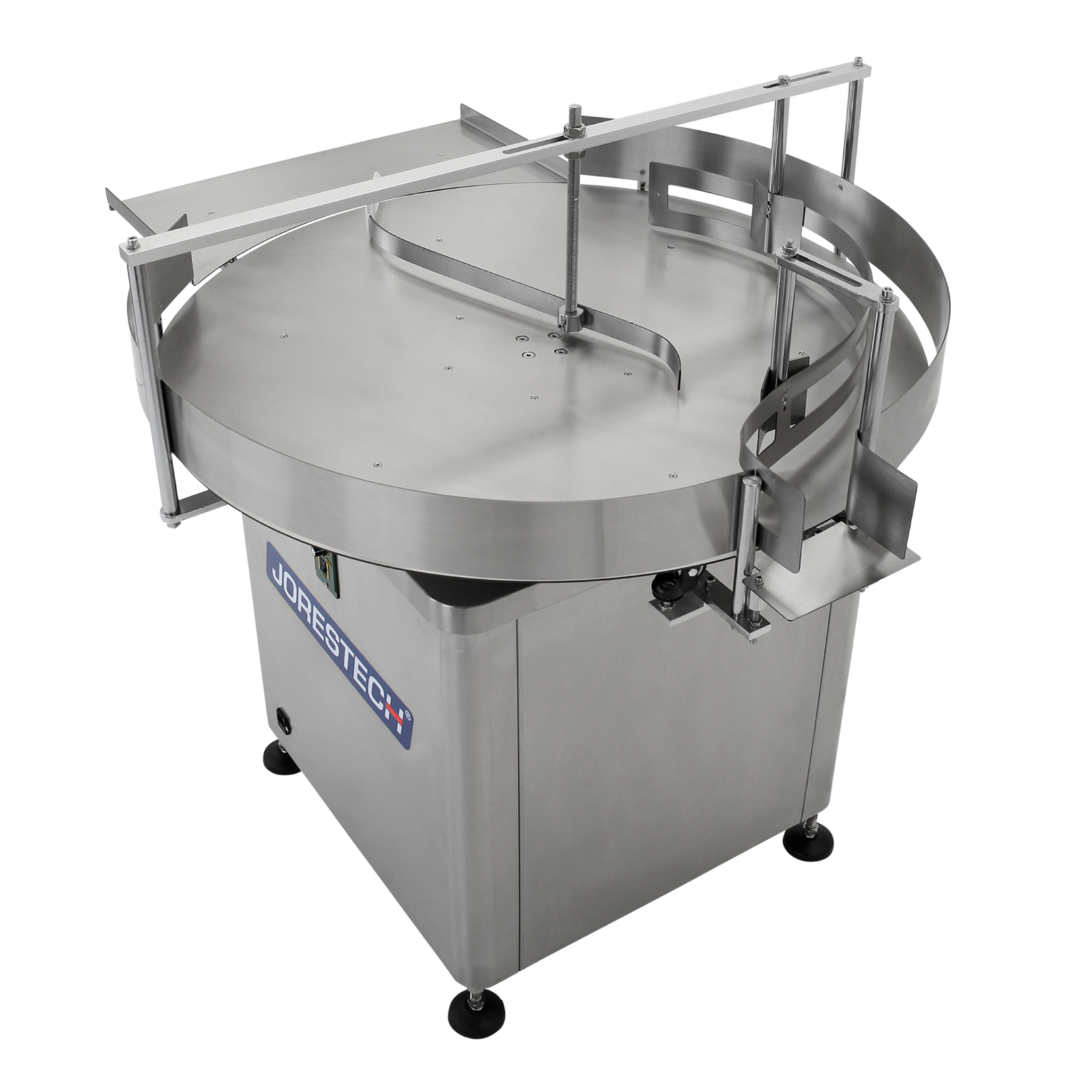 Stainless steel 39 inch rotary accumulation table and bottle unscrambler  by JORES TECHNOLOGIES®