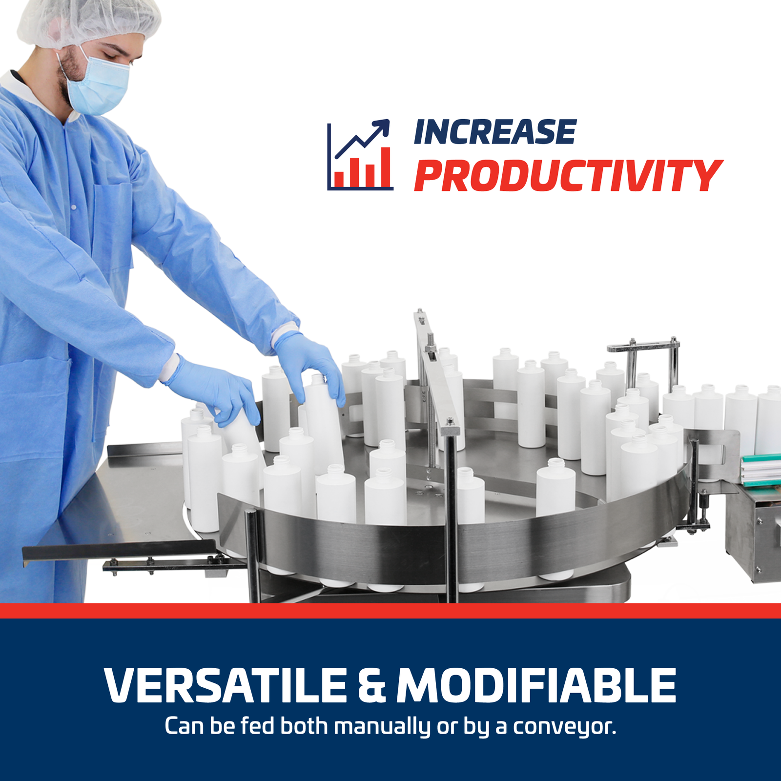 UDS Rotary Vial Filling & Assembly Workstation