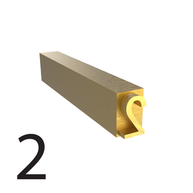 3mm hot stamp type number 2