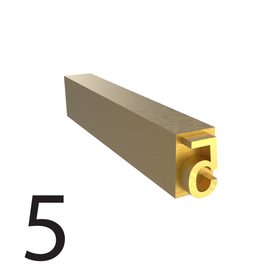 3mm type number 5 used for hot stamp printing