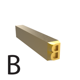 3mm type letter B used for hot stamp printing
