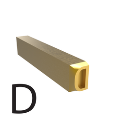 3mm Hot Stamp Type – D