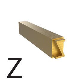 3mm type letter Z used for hot stamp printing