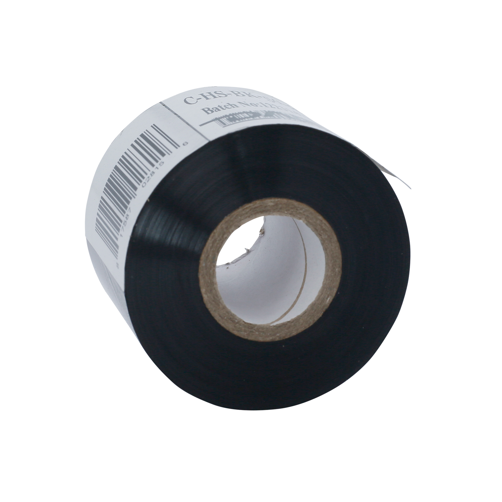1 50mm black hot foil stamp DAX rolls over white background