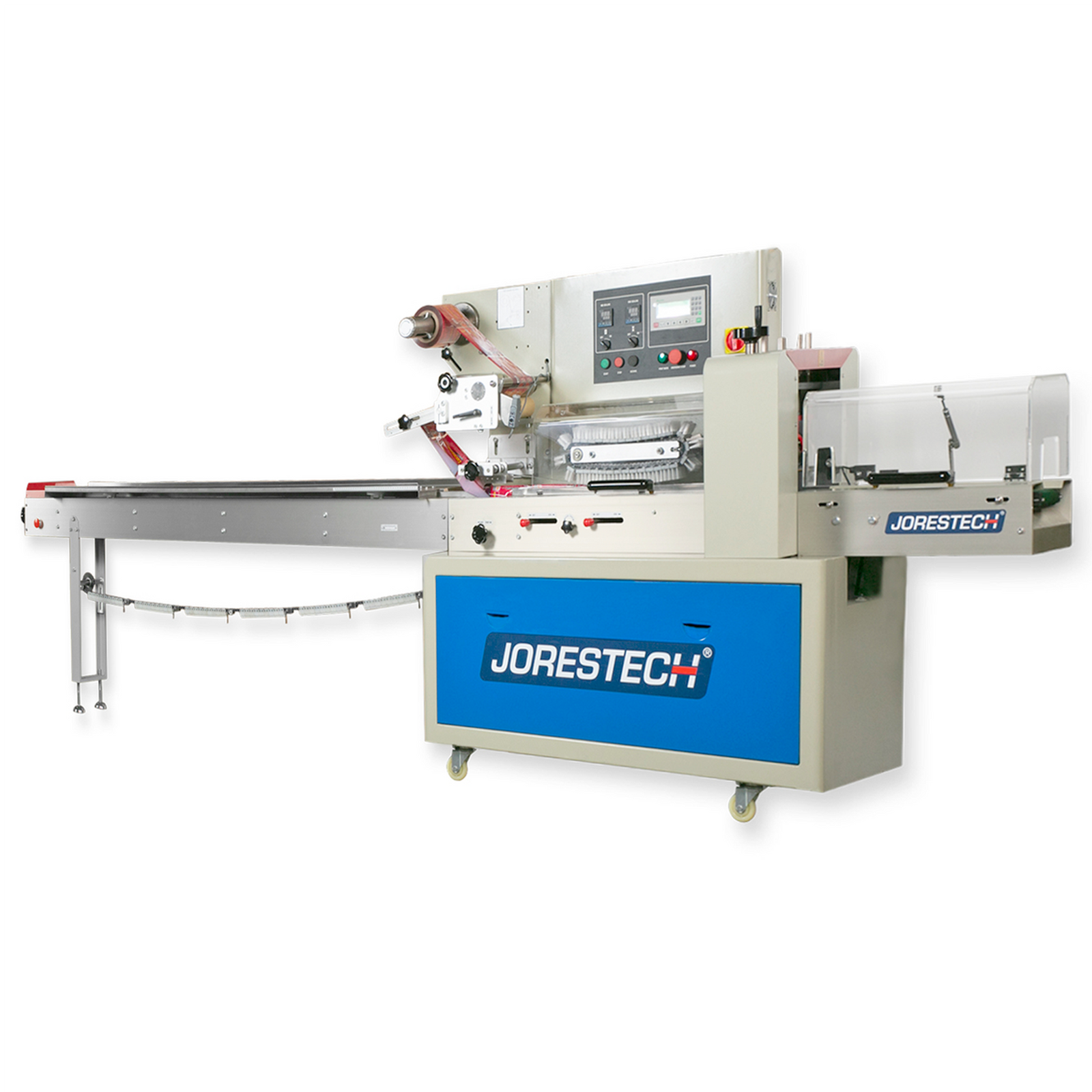 Stainless steel HFFS system for horizontal flow wrapper by JORES TECHNOLOGIES®