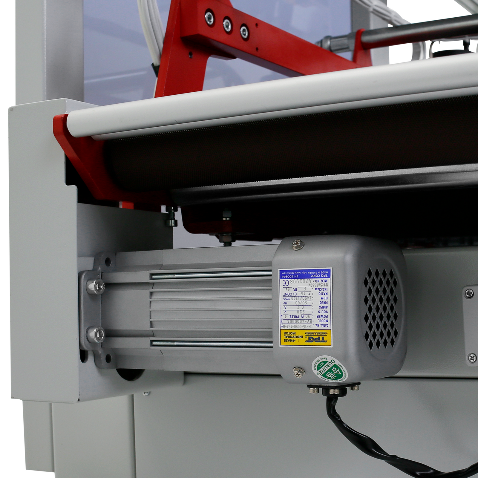 The motor that powers the JORES TECHNOLOGIES® automatic L bar film sealer
