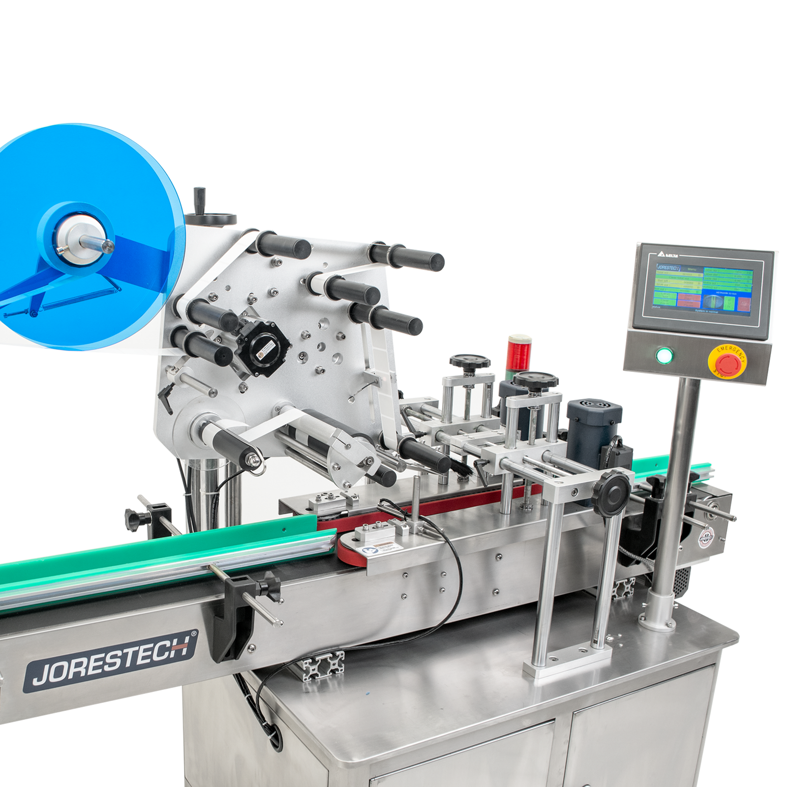 OMICRON 3 Automatic Labeler System - Pressure Sensitive Label Applicator  for Flat Containers – Technopack Corporation
