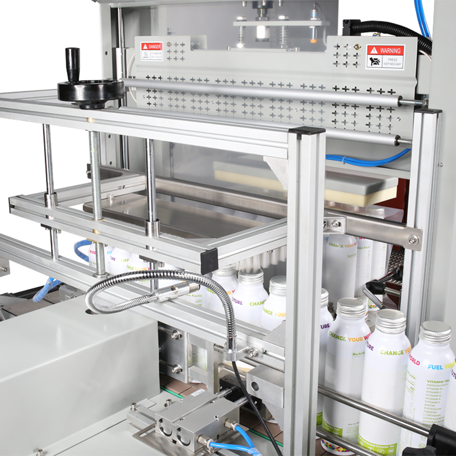 Simple Container Wrapping Device Automatic Shrink Sleeve Wrapping System | TechnoPack Packaging ...