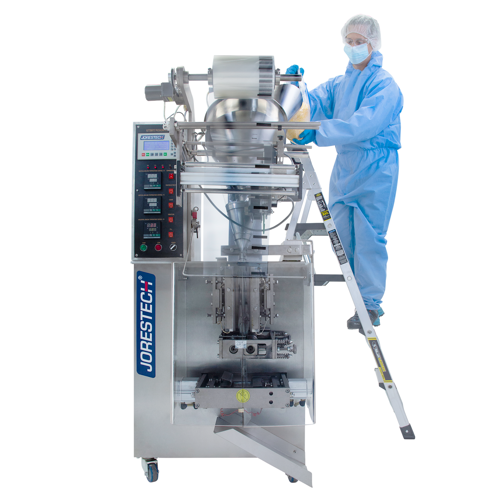 Powder Vertical Form, Fill & Seal (VFFS) Machine with Coder / Printer ...