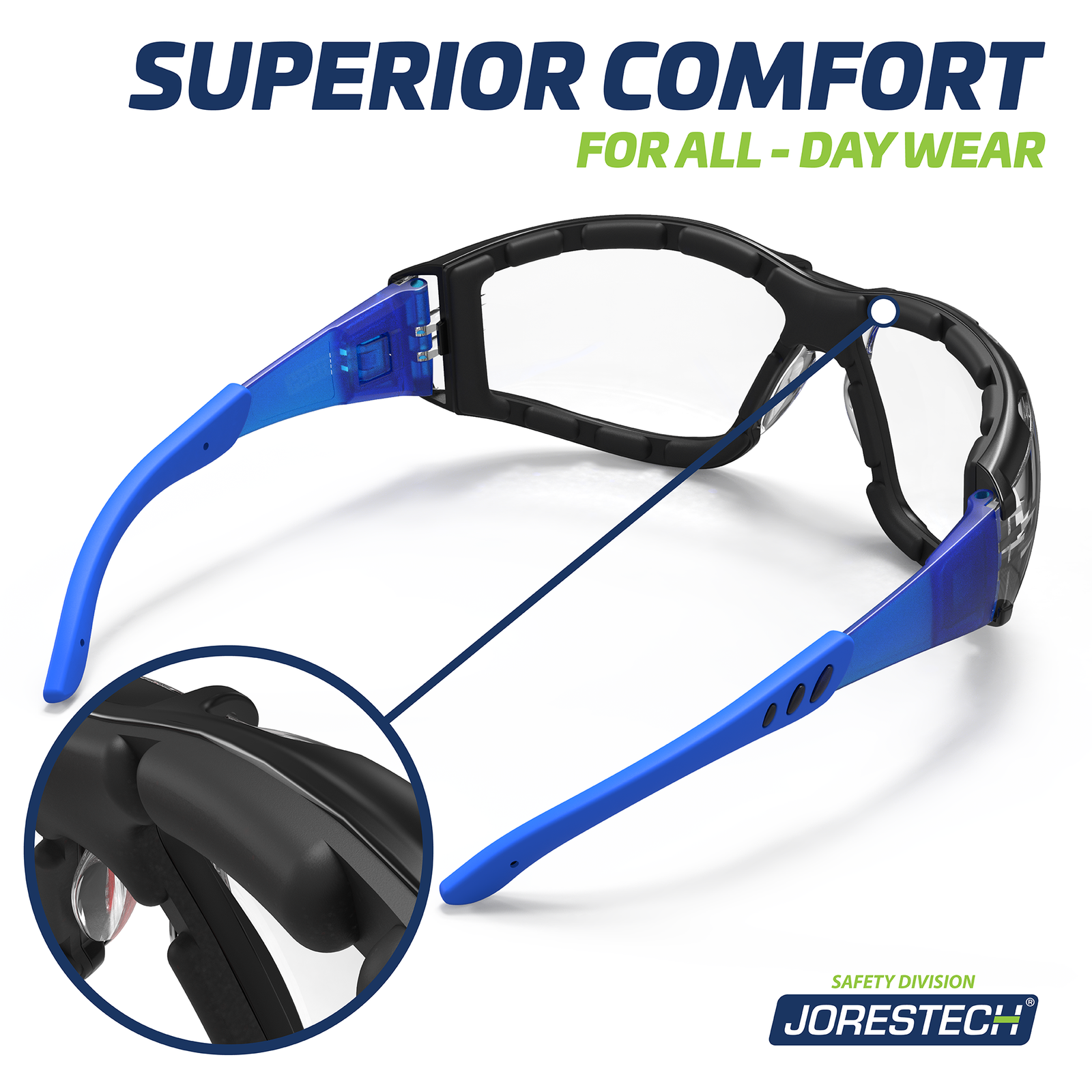 foam goggles Anti-Fog Convertible Glasses/Goggles with Removable Foam Seal