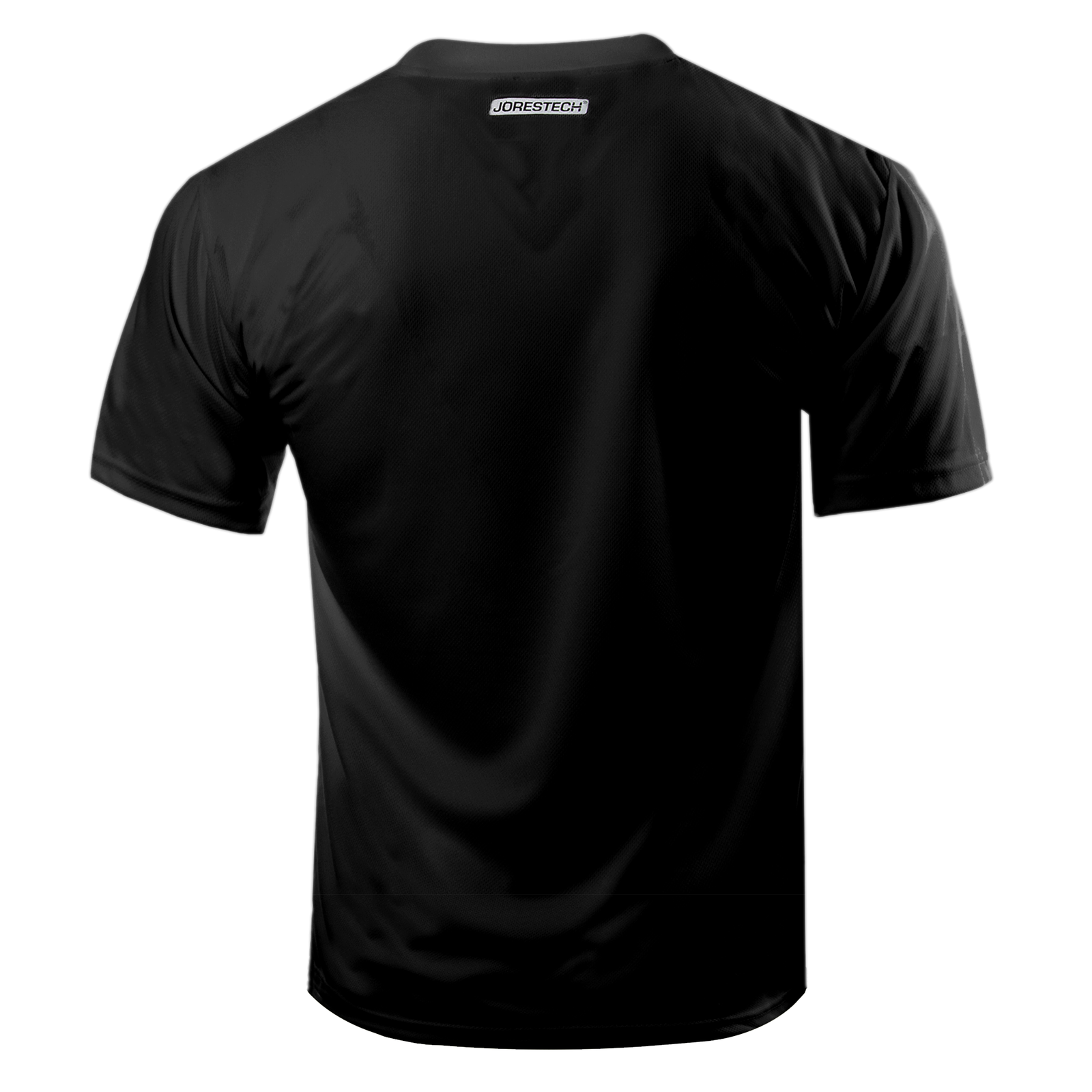 Short sleeve black breathable T shirt