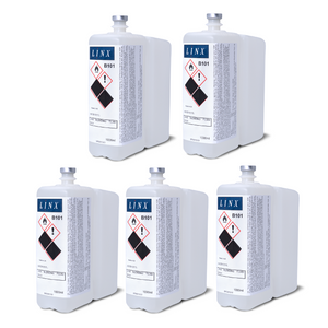 5 containers of 1000 ml each of bleeding solvent used for LINX printers and coders