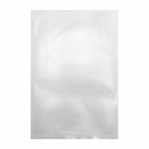 Embossed vacuum bag over white background
