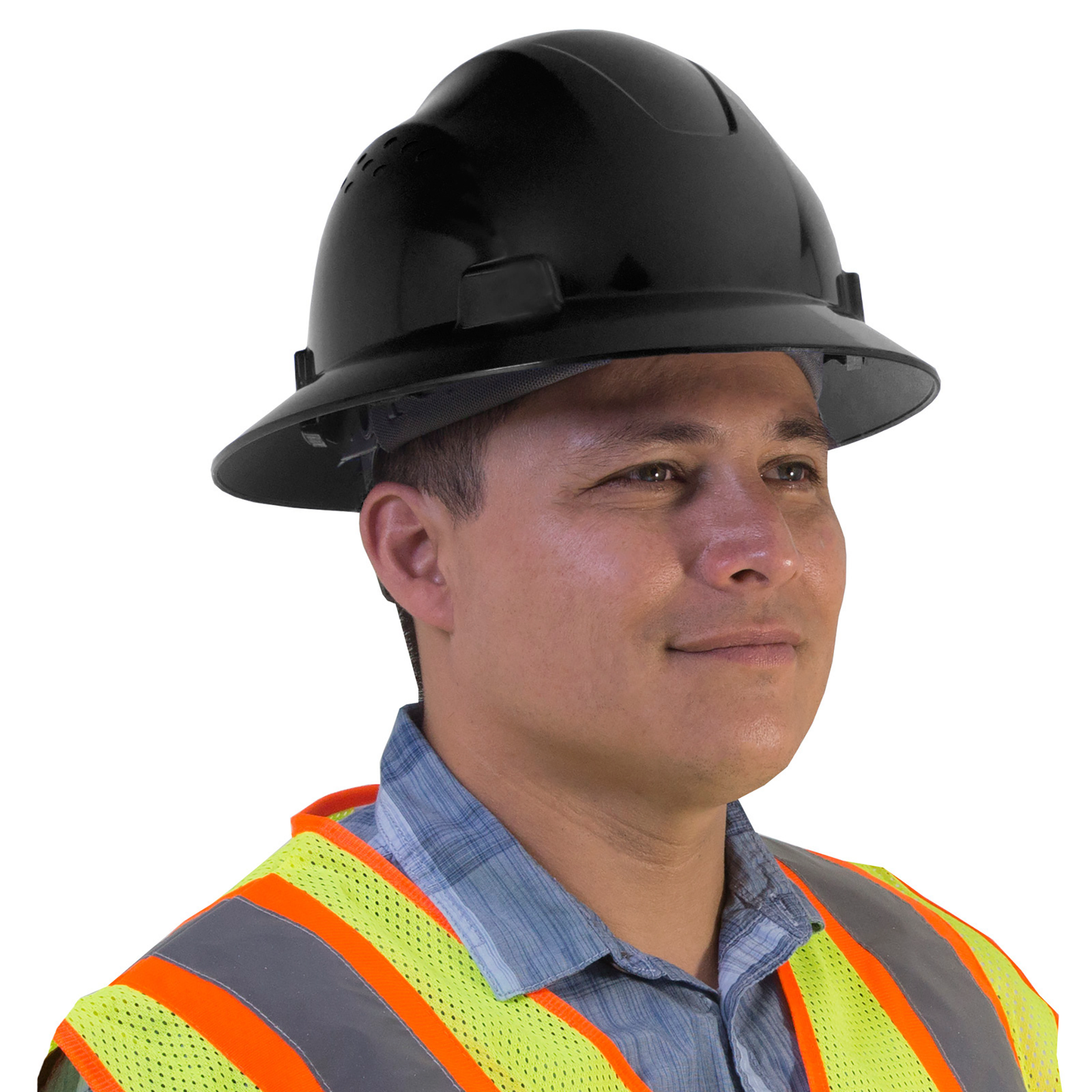 Full brim black hard hat shop