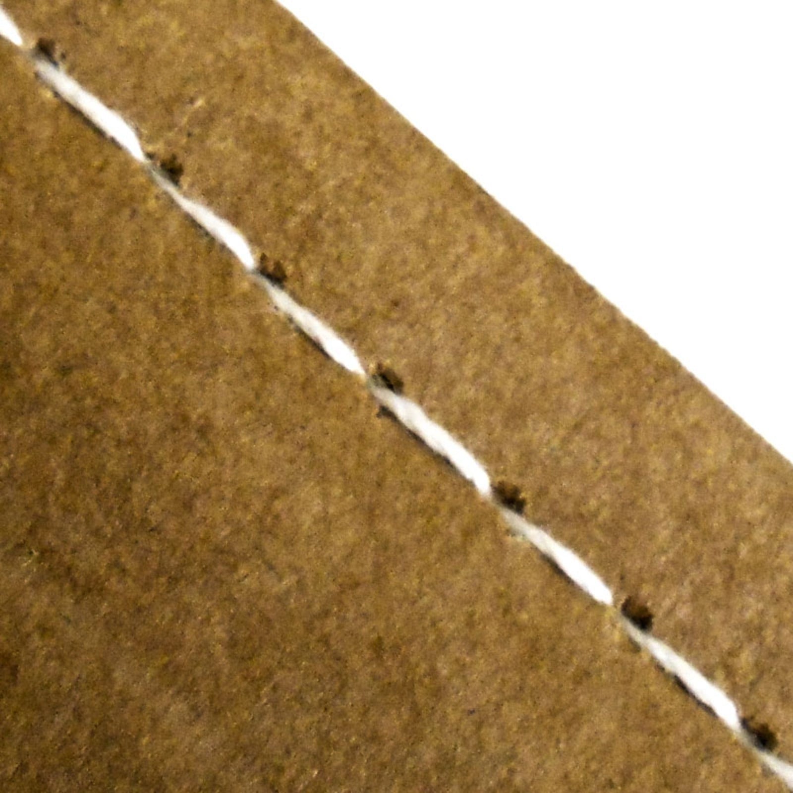 White stitching using the heavy duty spool sewing thread for heavy bags of paper and plastic bags