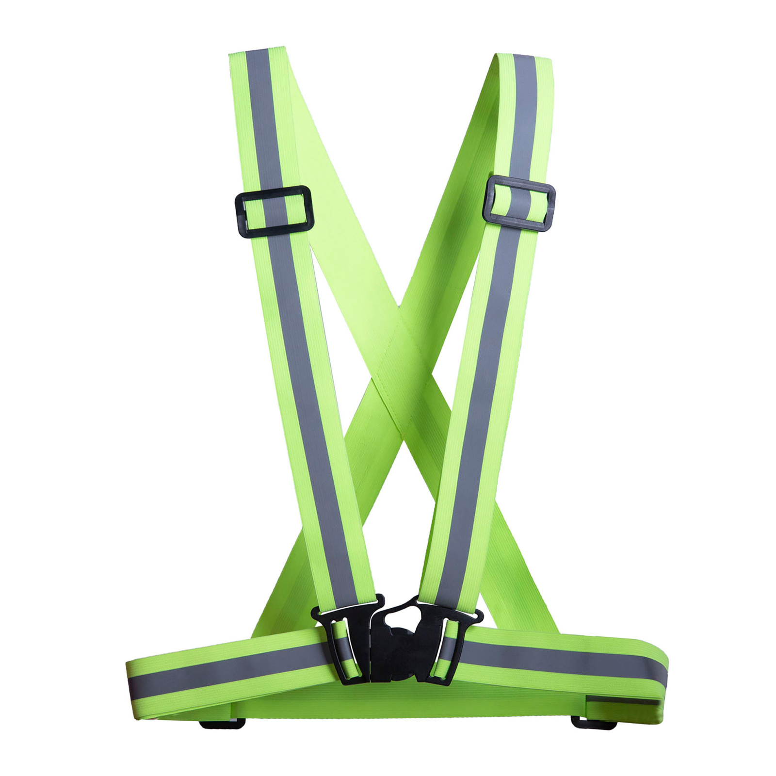 JORESTECH lime high visibility adjustable safety suspenders with reflective strips